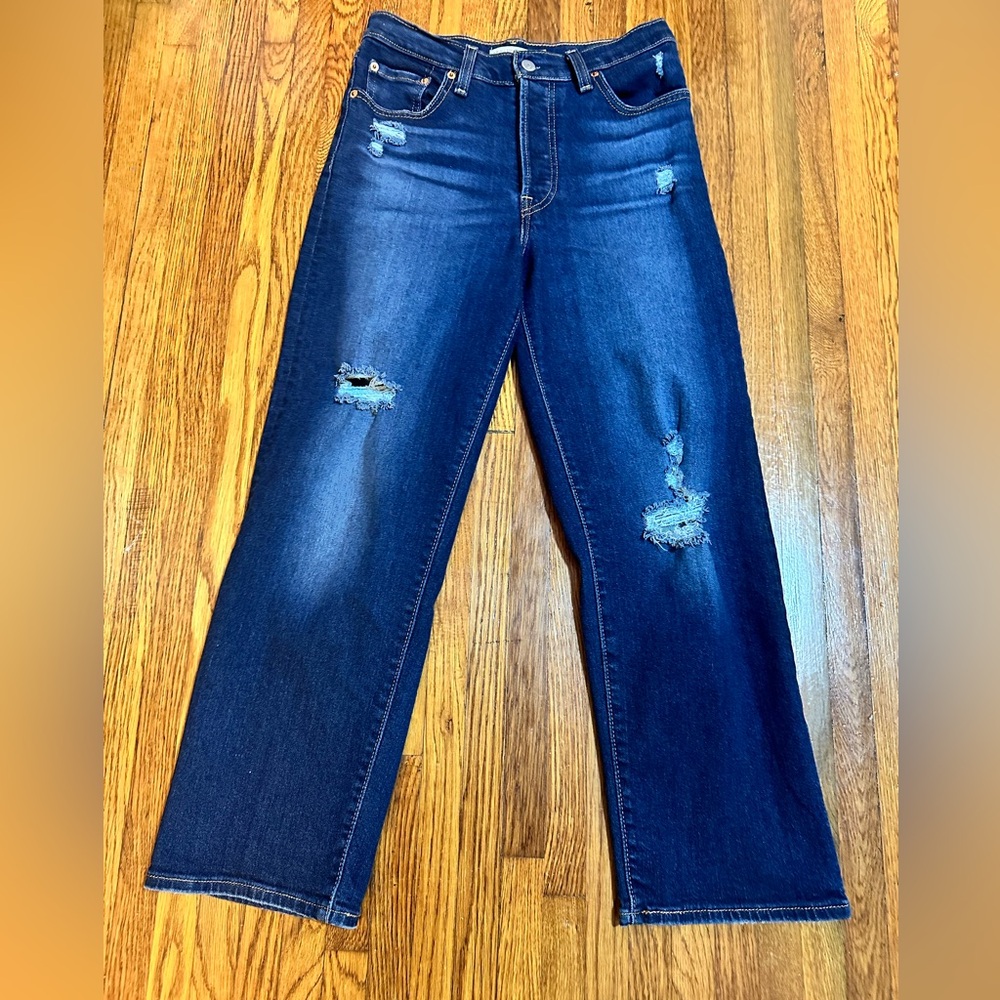Levi's® Ribcage High Rise Straight Ankle Jeans- sz 26